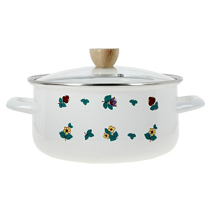 Кастрюля Ete со стеклянной крышкой с пароотводом, 24х12 см, 4л 000000000001169489