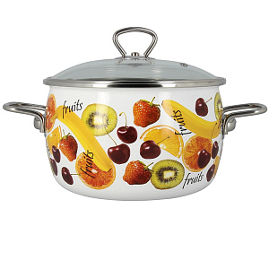 Кастрюля 4л VITROSS Fruits сферическая форма эмалированная сталь 000000000001006832