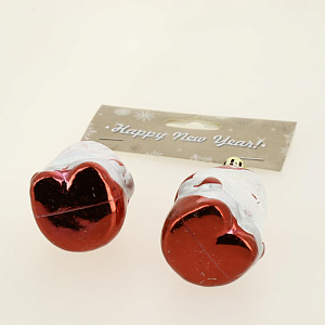 Декоративное украшение Санта 9см 2шт MANDARIN пластик 000000000001209359