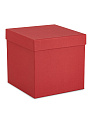 Коробка подарочная 21х21х21см РУТАУПАК  тиснение ЛЕН куб красный Коробка подарочная 21х21х21см РУТАУПАК  тиснение ЛЕН куб красный 000000000001226856