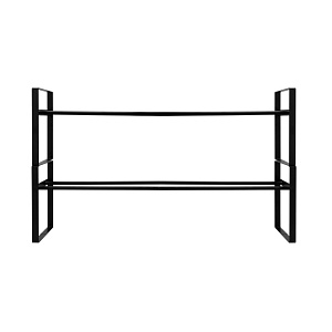 Обувница 2 яруса 83х24х50см LUCKY черный нержавеющая сталь 000000000001222511