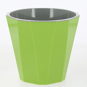 Кашпо со вставкой 1,8л MARTIKA Палермо оливковый пластик 000000000001214193