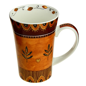 Кружка Бежевый Орнамент Estetica, 340мл 000000000001059527