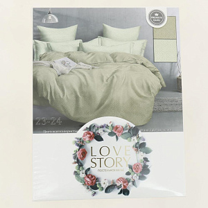 Комплект постельного белья ЕВРО Love Story наволочки 2шт 70х70см простынь 220х200см пододеяльник 215х200см 100% полиэстер микс/ЕВРО 000000000001205992