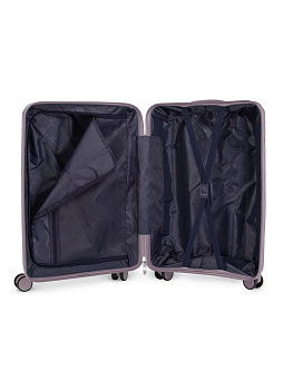 Чемодан на колесах S (36х22х55см) ромб фиолетовый PP 000000000001226549