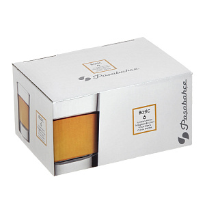 BASIC Набор стопок для водки 6шт 55мл PASABAHCE стекло 000000000001072781