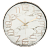 Часы настенные 30х30х4,1см GUTERWAHL белый мрамор тихий ход 152-33015 000000000001205674