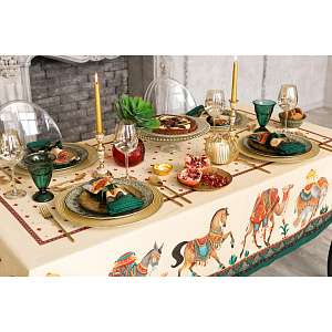 Набор столовый скатерть 110х145+/-3см салфетки 40х40см-4шт ЭТЕЛЬ Нью-Дели 100% хлопок 000000000001209815