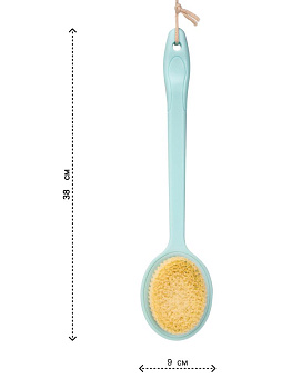 Щетка для тела массажная 38х9см в ассортименте пластик 000000000001227251