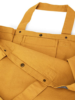 Сумка 38х44х22 DE'NASTIA Sea Salt Washed охра хлопок 000000000001225549