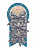 Новогоднее украшение Бант Снежинки с серебром из полиэстера 3шт 10x12x0,1см 82329 000000000001201786