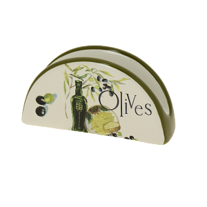 Подставка под салфетки 12,2x4,2x7,6см Оливки Доломит M56057 000000000001193779