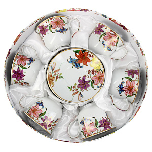 Чайный набор Садовые розы Matissa, 220мл, 12 предметов 000000000001140321