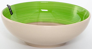 Салатник 23см/2,3л ELRINGTON АЭРОГРАФ зелёный керамика 000000000001205664