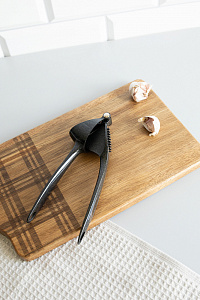 Пресс для чеснока 17,5x3,6x5,2см DE'NASTIA мерцающий черный цинковый сплав 000000000001228991