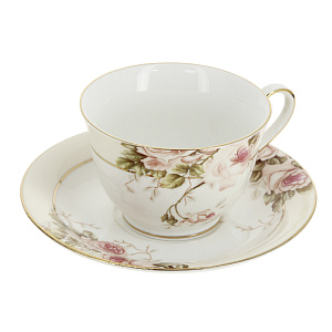 Чайная пара 220мл Цветы Balsford 000000000001170942