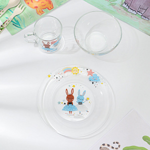 БАЛЕРИНЫ Набор для завтрака 3 предмета ОСЗ стекло 000000000001219520