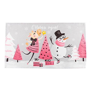 Полотенце "Доляна" С Новым Годом 35х60см, 100% хлопок 160г/м2 5059182 000000000001202359