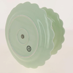 Ваза 2х-ярусная 20х25см ф.круг п/упКружево светло-зеленоеLS-009G 000000000001180967