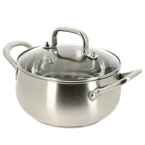 Кастрюля BULBA 2,2л ПОСУДА ЦЕНТР, нержавеющая сталь, двойное дно, PC05389 000000000001200019