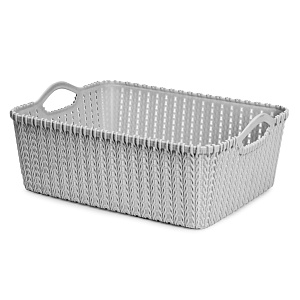 Лоток для хранения 29х22,5х12см серый пластик 000000000001177283