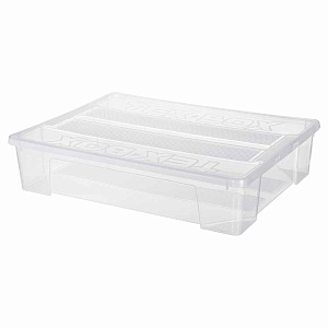Ящик универсальный 61л 78,5х58,8х17,2см ECONOVA TEX-BOX прозрачный пластик 000000000001223407