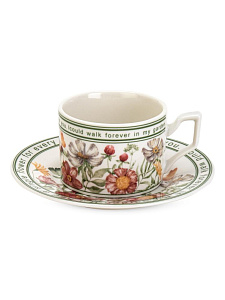 Пара чайная 220мл Flowers фарфор 000000000001230461