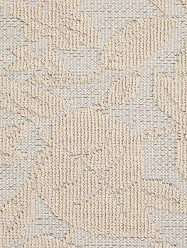 Коврик универсальный 50x50см DE'NASTIA цветы/листья молочный хлопок 100% 000000000001219481