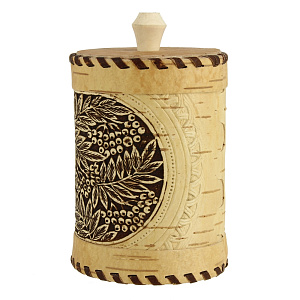 Туес Сибирский Сувенир, 8х8х12 см, береста 000000000001146571