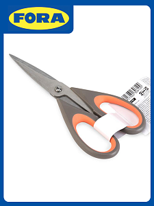 Ножницы универсальные 22х9,5см FORA нержавеющая сталь/полипропилен/термопластичная резина 000000000001227800