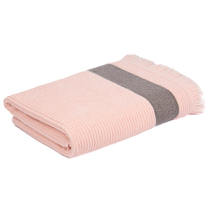 Полотенце махровое 70х130см СОФТИ Гармошка светло-розовое 100% хлопок 000000000001213298