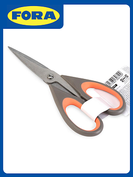 Ножницы универсальные 22х9,5см FORA нержавеющая сталь/полипропилен/термопластичная резина 000000000001227800