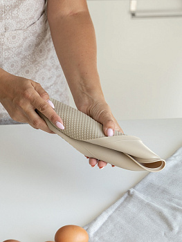 Форма для выпечки 25см DE'NASTIA бежевый силикон 000000000001219666