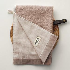 Полотенце кухонное 40x60см DE'NASTIA 360гр бежевый меланж хлопок 000000000001219810