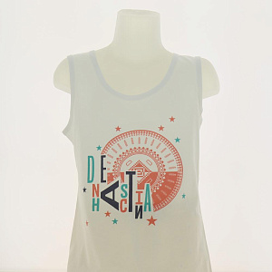 Майка для девочки DE'NASTIA трикотаж 122 (6-7лет) белый 100%Хлопок I000017 000000000001178161