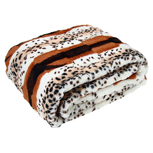 Плед меховой DE'NASTIA Рысь 200х220см 100%Полиэстер T040005 000000000001133498