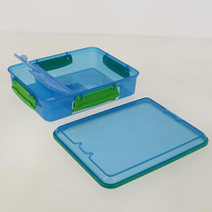 Контейнер для хранения продуктов с разделителями 0,975л прямоугольный LUNCH SISTEMA имеет два отделения.41482 000000000001197086