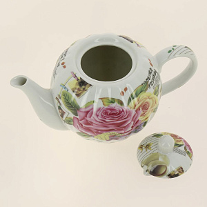 Набор чайный (13) 6 чашек 250мл+6 блюдец+чайник 1000мл, подар.уп ,CM-F13-SGB-011 000000000001170022