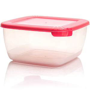 Контейнер для СВЧ 1,5л ПОЛИМЕРБЫТ Лайт квадратный пластик 000000000001057877