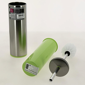 Ёрш для унитаза из нержавеющей стали матовый корпус салатовая вставка PRIMANOVA M-E42-30-05 000000000001201709