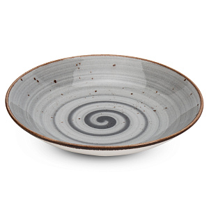 Тарелка суповая 19см TULU PORSELEN DENIZ серый фарфор 000000000001208226