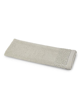 Полотенце махровое 30х60см LUCKY Итальянский бордюр светло-серый хлопок 100% 000000000001225078