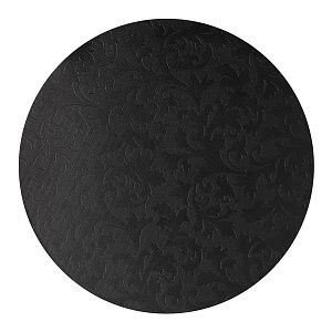 Салфетка сервировочная D38cm LUCKY черный искусственная кожа ПВХ 000000000001214122