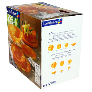 Столовый набор Lily Flower Luminarc, 19 предметов 000000000001061797