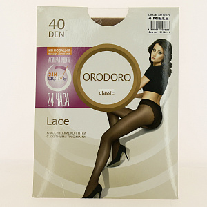 Колготки ORODORO (Lace) 40 Den, цвет легкий загар, размер 4 000000000001141179