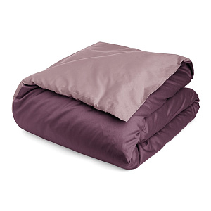Пододеяльник 175x210см DE'NASTIA NEW сатин 2х-сторонний лиловый/сиреневый хлопок 000000000001215775