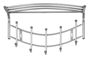 Вешалка настенная цвет серый металл NIKA НВН1/SL 000000000001197385