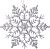 Елочное украшение Снежинка-паутинка серебряная Magic Time, 16.5 см, полипропилен 000000000001132710