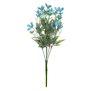 Цветок искусственный Лютик 29,5см голубой 000000000001218450