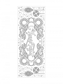 Наклейка Морозный узор 54x21см 78108 000000000001179817